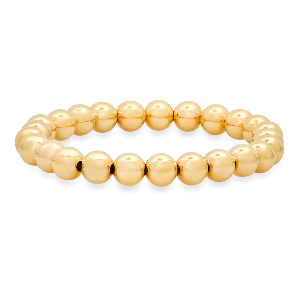 8MM Gold Ball Bracelet