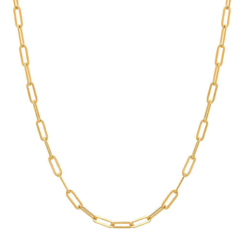 Small Paperclip Gold Chain Necklace