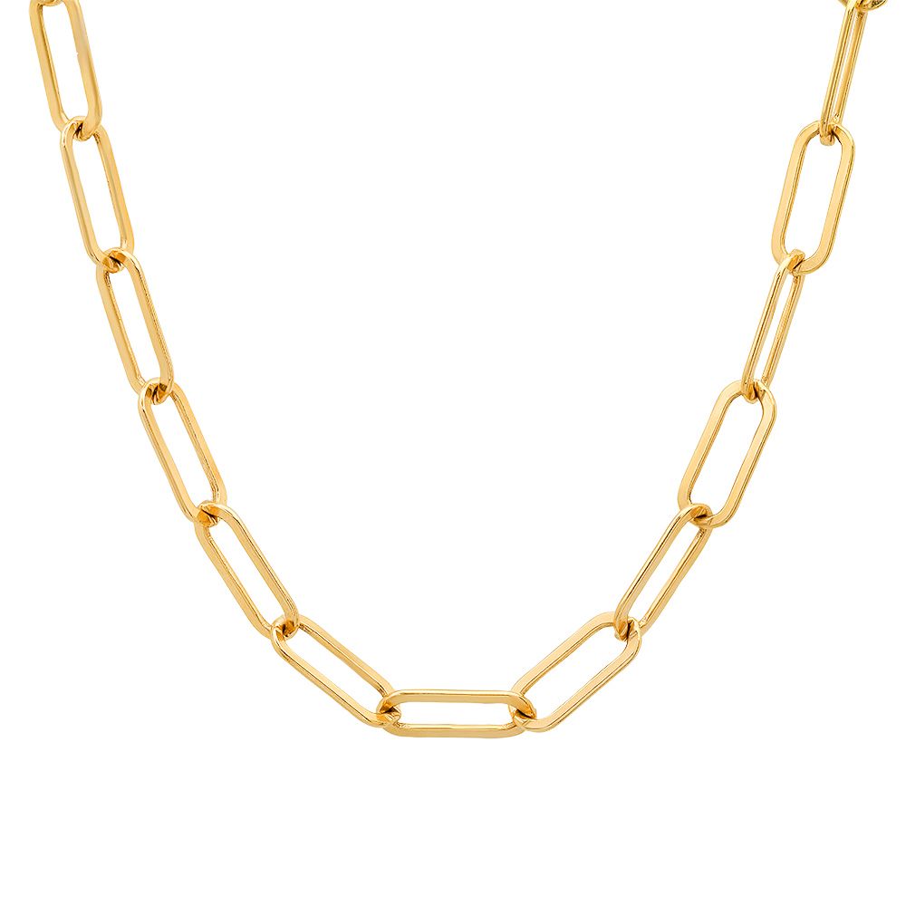 XL Paperclip Gold Chain Necklace