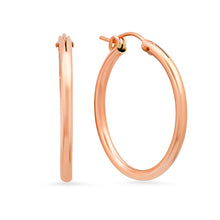 Load image into Gallery viewer, Large Rose Gold Circle Hoop
