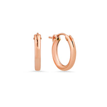 Load image into Gallery viewer, Small Rose Gold Circle Hoop
